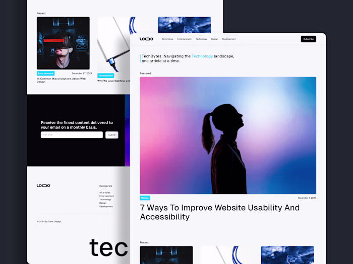 TechBytes - CMS powered blog site