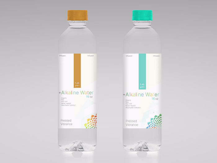 Alkaline Water product label