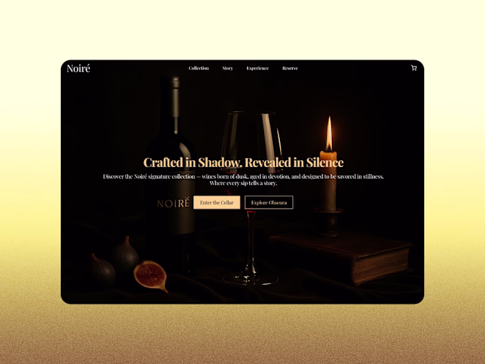 Noiré – A Luxury Wine Experience Website