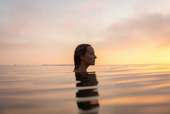 Water Portrait Model Shoot in The Mediterranean Sea (Spain)