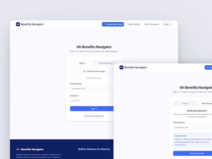 Veterans Claims Assistance Platform Development
