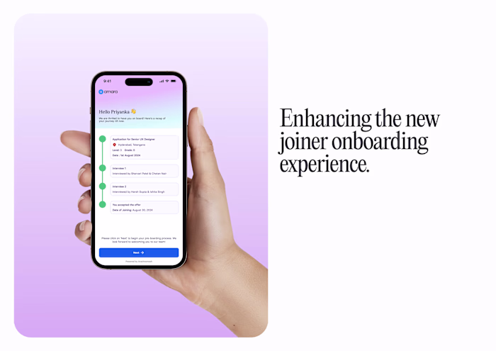 Enhancing the new joiner on-boarding