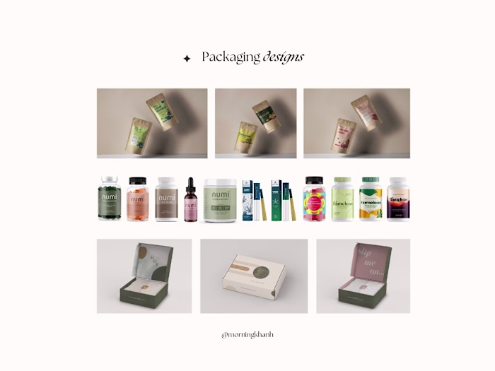 Food Packaging Design by @morningkhanh