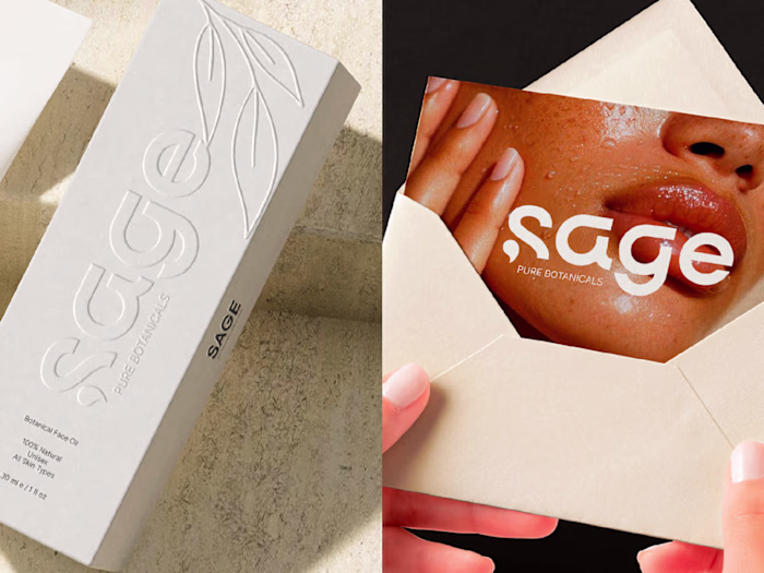 Sage Skincare Oil Visual Identity Concept