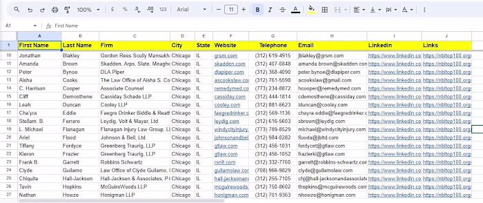 OnePageCRM Sales & Marketing Law Firms in Chicago