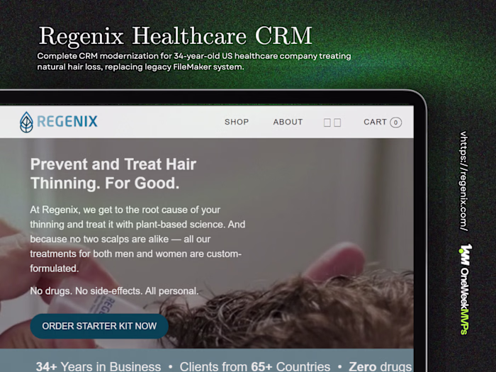 Regenix - Healthcare System Modernization for Regenix