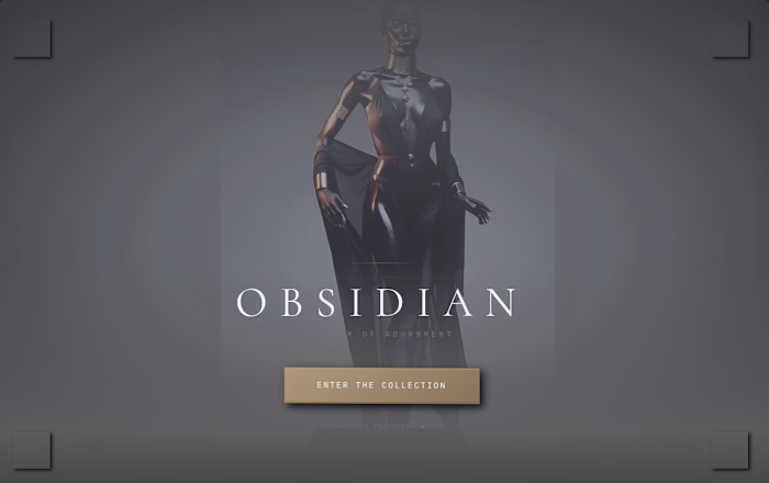 Obsidian Monolith is a digital gallery for an exclusive, han...