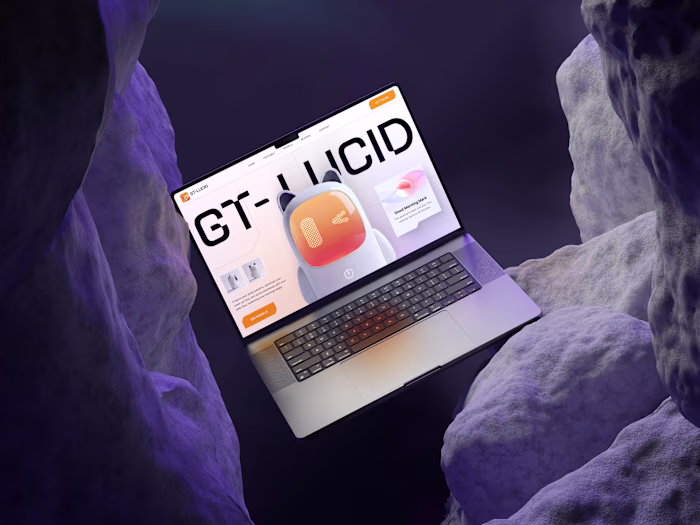 Web design Designed for an AI companion brand