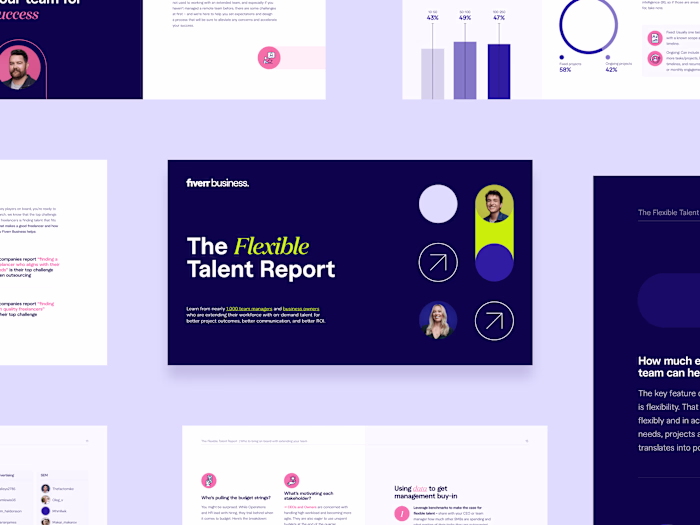 Fiverr Business Annual Achievements Report Design