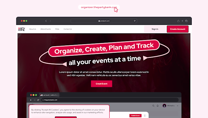Event Organizing Platform: MVP UIUX Design
