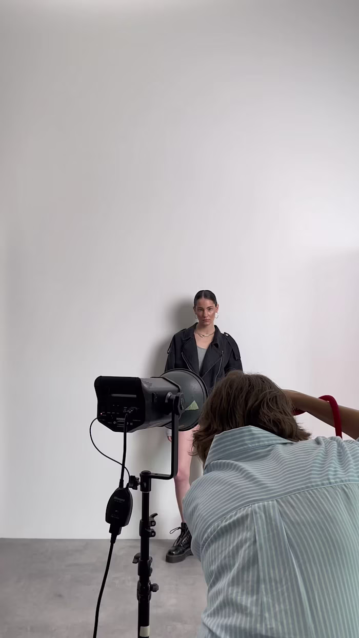 Backstage filming and editing for a clothing brand