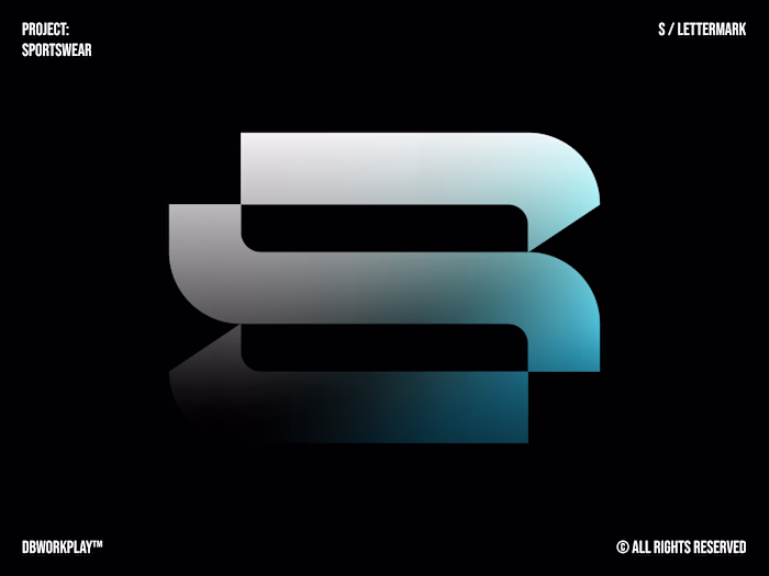 An ‘S’ lettermark with a nice negative space inside, availab...