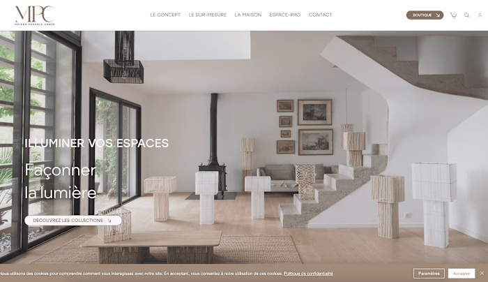 High-End Ecommerce Website for Maison Pascale Conte