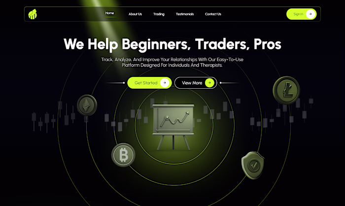Crypto Currency Landing Page UI Design