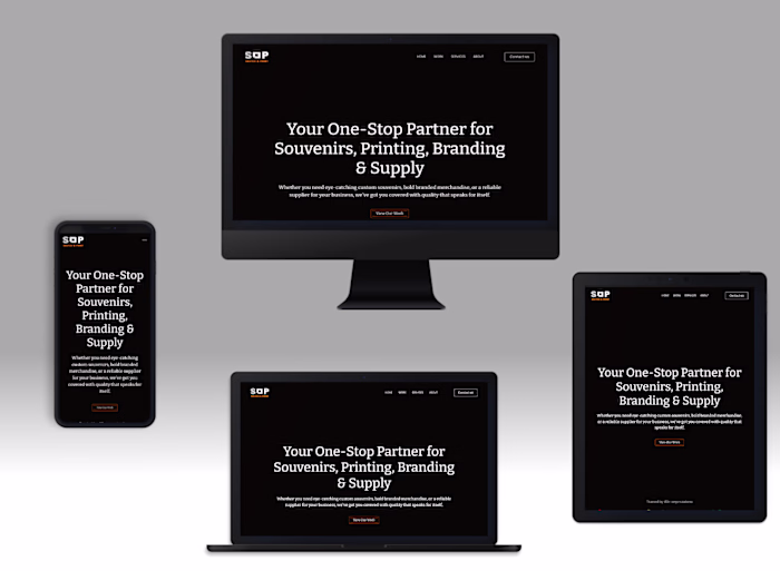 Sketch & Print Pvt Ltd landing page design and development