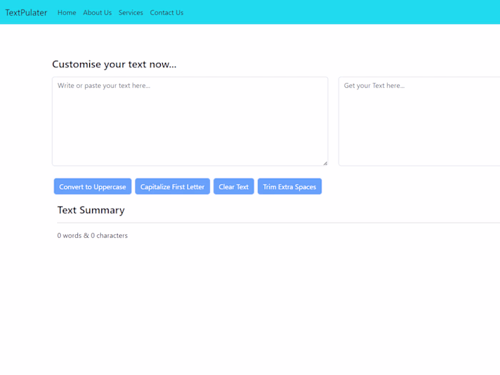 TextPulater - A Text Manipulator and Utility app