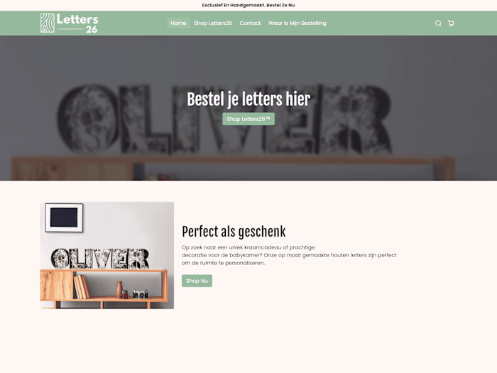 Letter26 Custom Home Decor Shopify Store