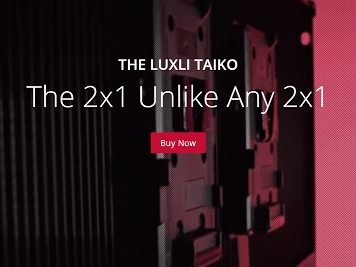 Landing Page: Luxli Taiko 2x1 LED Panel