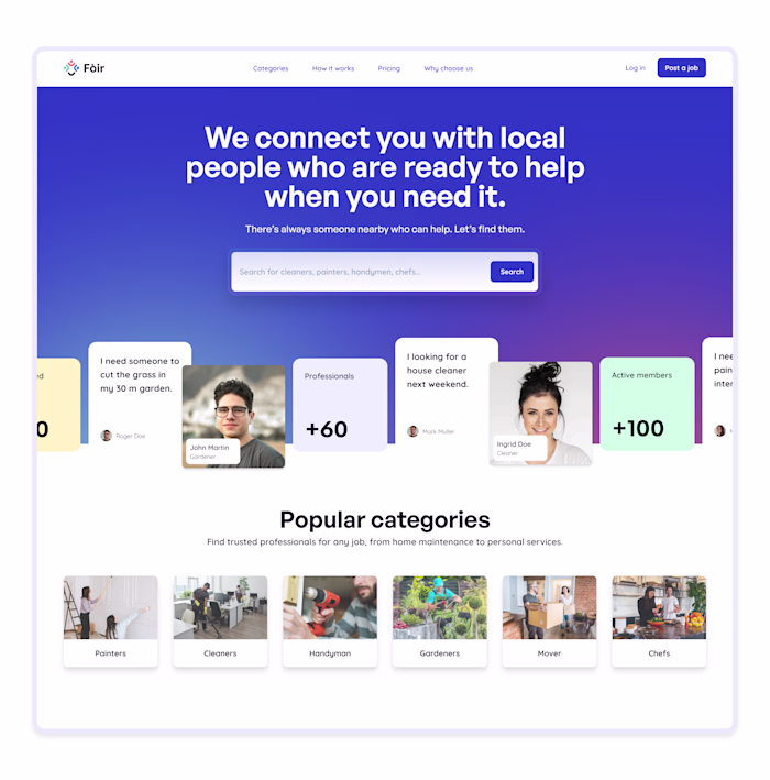Designing a Converting Landing Page for Fòir’s MVP Launch