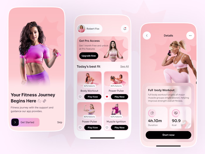 Fitness App Design