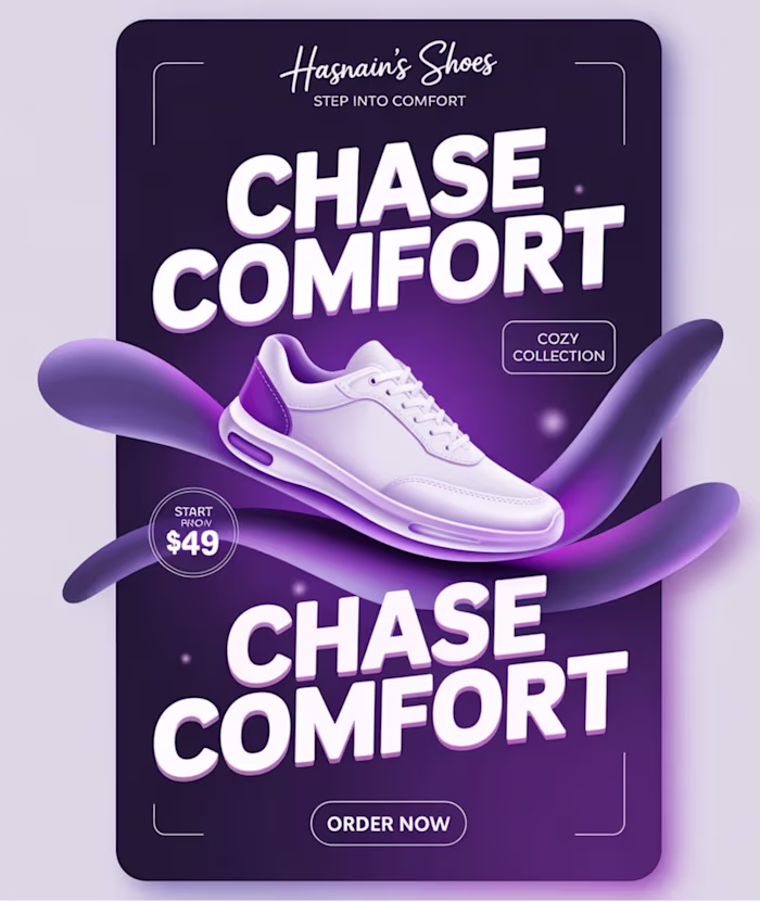 Shoes Advertisement Poster!🚀 