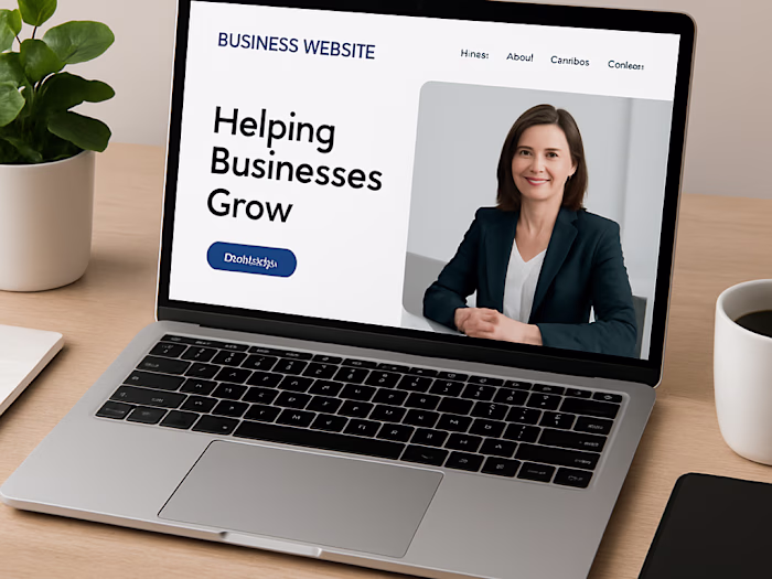 Modern Responsive Business Website with React & Tailwind CSS