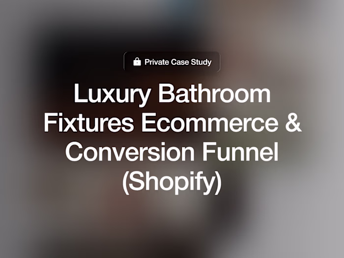 Bathroom & Tapware Shopify Ecommerce Store