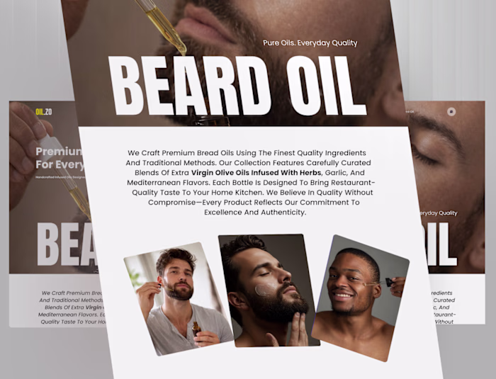 Redesign - Beard Oil Home
