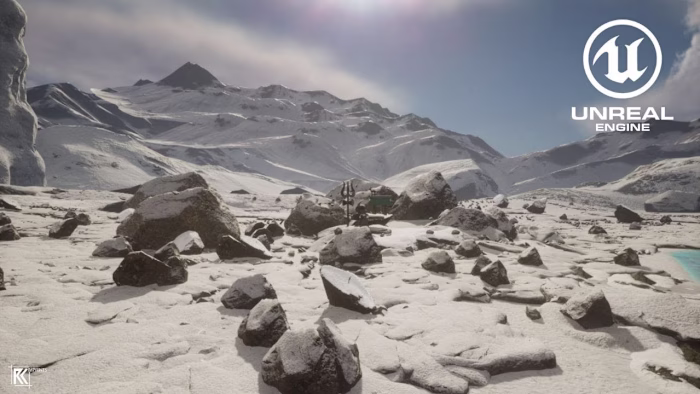 Unreal Engine 5 Snow Landscape Scene | Har Ki Dun- Valley of God