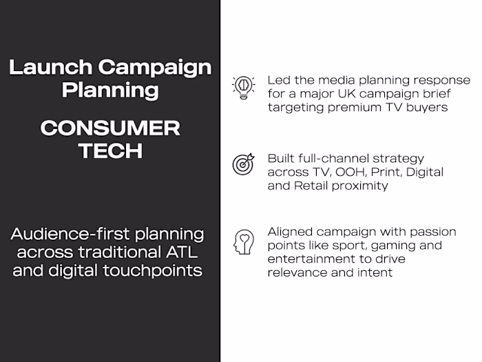 Audience-First Campaign Planning – Consumer Tech