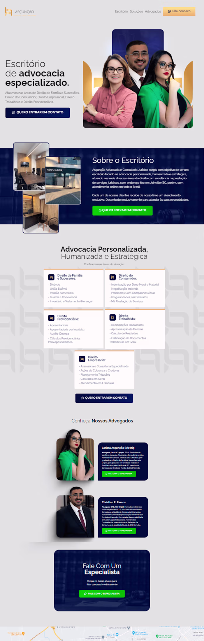 Law Firm | Landing Page Design Development | Implementation