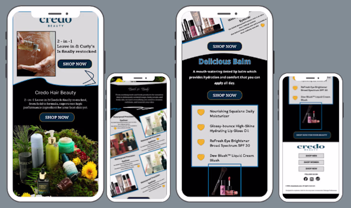 Klaviyo Email Campaign for Shopify Beauty Brand
