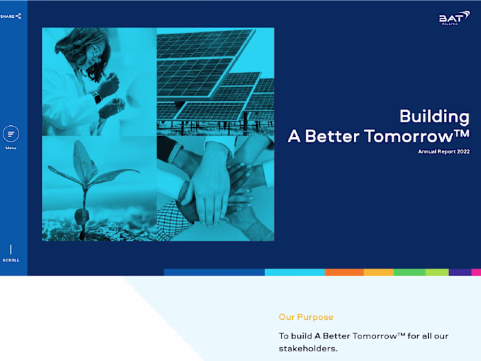 BAT 2022 Annual Report Website Design