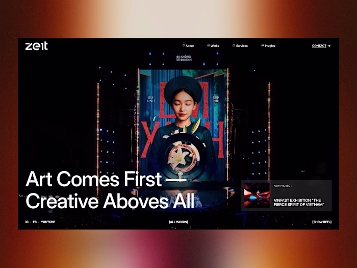 Zeit Media - Art Comes First | Award-winning website