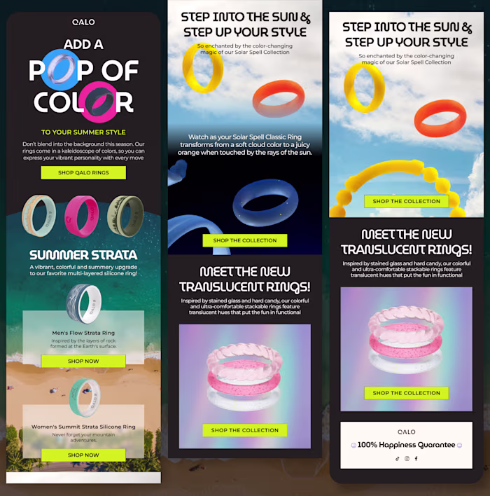 Email Design for Qalo