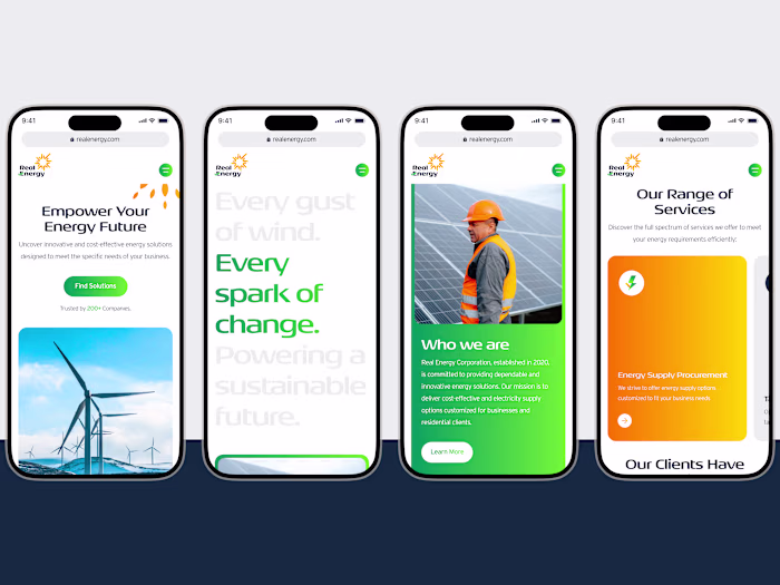 Web Design: Real Energy