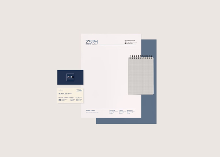 ZSRH Litigation Lawyers Brand Identity & Website Design