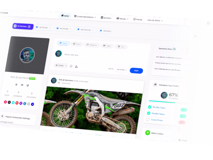 Sponsora | Sponsorship Marketplace & Social Network PaaS