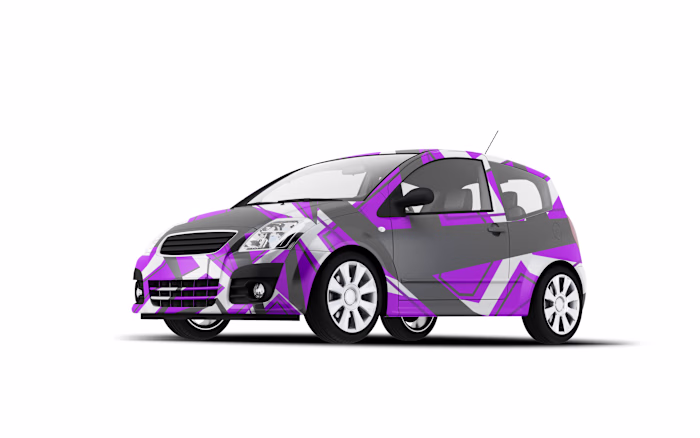 Sticker design for a car.