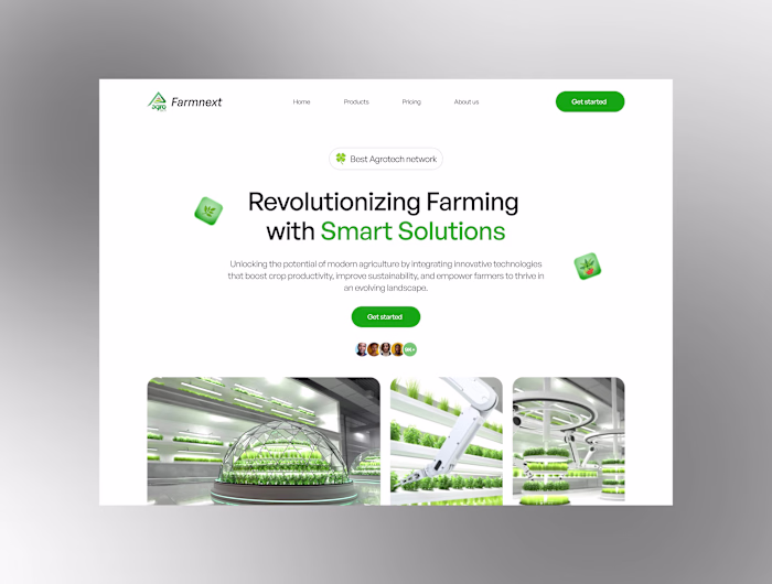 Sustainable Agri-Tech Website & UI/UX Design