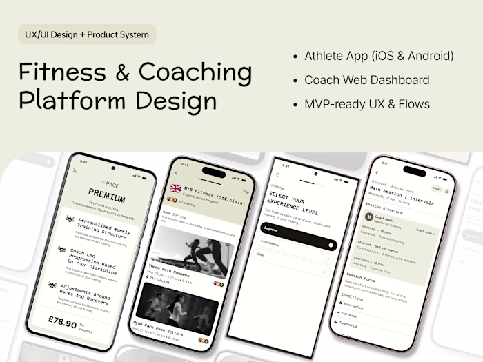 Fitness & Coaching Platform Design