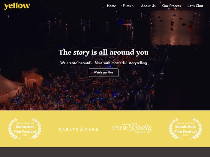 Squarespace Website For Video Creator