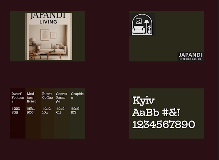 Brand, Typography, Logo and Color Palette 