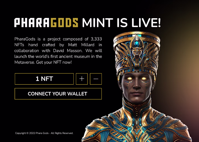 NFT Mint Landing Page UX UI Design on Behance