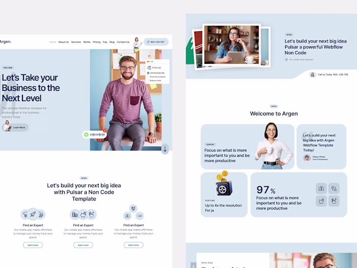 Argen: Full Agency Webflow Website