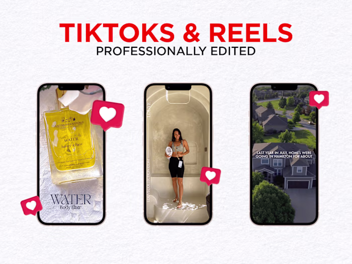 TikToks and Reels | Professionally edited 