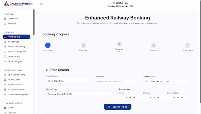 Comprehensive Ticket Management System Development