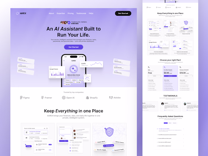 Working on SaaS website design.