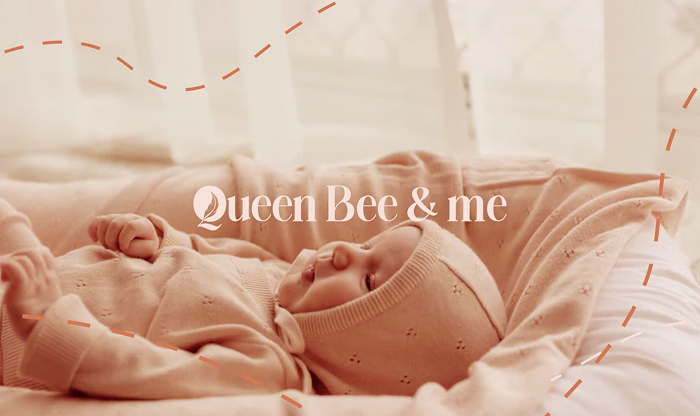 Queen Bee & Me | Baby Clothing | Apparel | Logo design