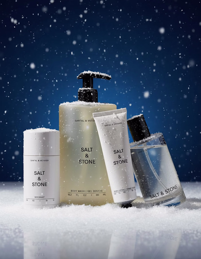 Salt & Stone — Winter Impact Product Campaign Each visual ke...